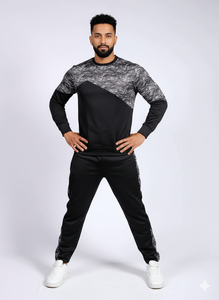 Ensemble de survêtements unisexes surdimensionnés en coton French Terry 400g, avec veste zippée et sweat à capuche, style streetwear, personnalisable en usine OEM - Product Image 3