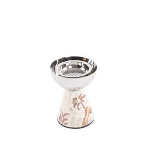 Quemador de incienso árabe de lujo Mabkhara hecho a mano con nácar, con elegante acabado decorativo para el hogar, Ramadán y Eid - Product Image 3