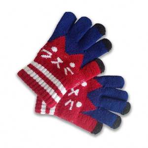 Mitaines de sport d'hiver Chic Seeker pour enfants de 2 à 6 ans – Adorables mitaines rayées en acrylique/coton pour garçons et filles, longueur poignet, idéales pour le ski, les activités de plein air et les fêtes, offrant une chaleur optimale - Product Image 4