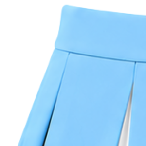 Jupe plissée bleu ciel, blanc et noir pour femme, taille haute, pour cheerleading, performance sportive, danse et uniforme de cheerleader - Product Image 3