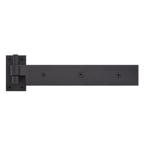 New Black Wrought Iron Strap Hinge Antique Hand Forged <b>Barn</b> <b>Door</b> <b>Hardware</b> Rust-Resistant Lift Off Pintle Hinge For Wooden Gates - Product Image 2
