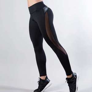 Leggings de yoga pour femmes, taille haute, séchage rapide, respirants, écologiques, en spandex/nylon, avec taille élastique - Product Image 5