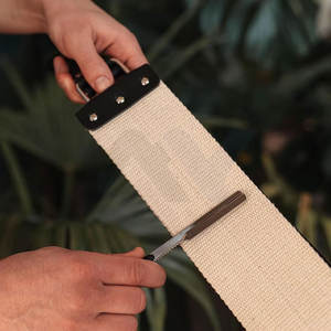 Correa de Barbero para Afeitar y Depilación, Tijeras de Acero Inoxidable para Salón, Afilador de Tijeras de Peluquería, Material de Cuero - Product Image 4