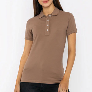 Camisas Polo para Mujer Hechas en Fábrica, Logotipo Bordado Personalizado, Manga Corta, Transpirables, Camisa de Golf, Ropa de Trabajo Informal, Uniforme para Mujer - Product Image 1