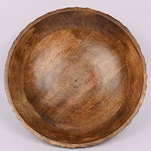 Bol en bois de manguier artisanal |   Finition au miel naturel |   Vente en gros de bols à fruits décoratifs - Product Image 6