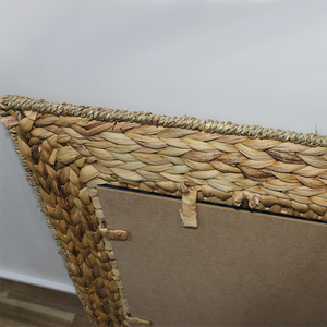 Water Hyacinth <b>Rectangular</b> <b>Wall</b> <b>Mirror</b> Decorative Woven Frame Eco-Friendly Handmade Rustic Home Decor - Product Image 3