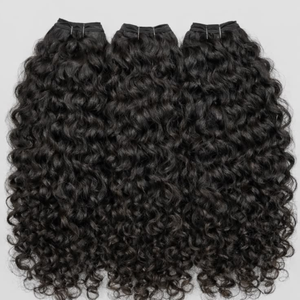 Cheveux Humains Indiens Bruts Remy Bouclés, Paquets à Double Trame Faits à la Machine, Pointes Épaisses, Sans Chute, Sans Enchevêtrement, Vente en Gros, Qualité Supérieure, 100g, 1b - Product Image 1