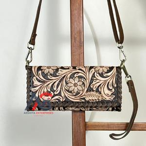 Nouvel Arrivage 2026 – Sac Mini Bandoulière en Cuir Véritable de Vache avec Motifs Floraux et Sangle Réglable pour Femme – Vente en Gros - Product Image 1