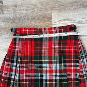 Mini-jupe Kilt en laine à motif Tartan Royal Stewart rouge pour femme, vente en gros, OEM ODM 2026 - Product Image 6