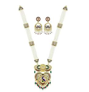 High Demand Stylish Gold Plated Zircon Artificial Hip Hop Jewelry Set with Trendy Necklace <b>Bracelet</b> for Wedding Party Use Gifts - Product Image 5