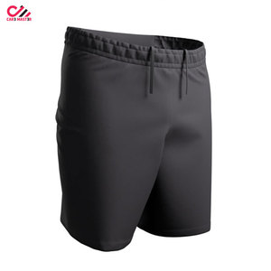 Pantalones Cortos Deportivos de Color Sólido para Hombre Care Master, de Secado Rápido, Cintura Elástica, Tejido de Poliéster, Diseño de Cintura Media - Product Image 3