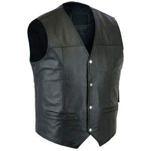 Custom Genuine <b>Leather</b> Racing Jersey Motorcycle Vest Men <b>Sleeveless</b> Riding <b>Jacket</b> Waterproof Windproof Protective Gear - Product Image 4