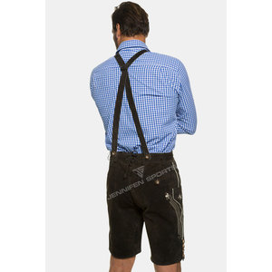 Nouvel Arrivage Bavarian Garments : Short Lederhosen Traditionnel pour Homme en Cuir de Daim de Chèvre avec Bretelles, Idéal pour l'Oktoberfest - Product Image 4