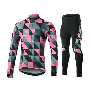 Conjuntos Reversibles de Ciclismo de Verano para Mujer de Alta Calidad de Solid Traders, Manga Larga, Transpirables, 100% Poliéster, para Bicicleta de Carretera y Montaña - Product Image 3