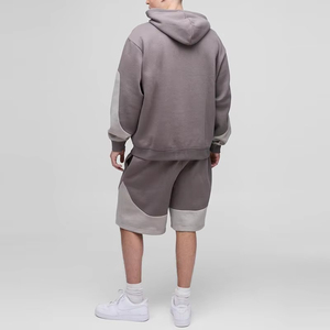 New Trendy Men's Shorts and Zipper Hoodies <b>Sets</b> Custom Logo 100% Cotton Oversized Design Heavyweight <b>Twin</b> <b>Set</b> for Men's - Product Image 2