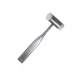 Marteau à os dentaire de qualité supérieure en acier inoxydable, instrument chirurgical orthopédique avec têtes interchangeables en nylon et en acier, CE ISO - Product Image 5