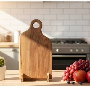 Exclusive Quality Natural Chopping <b>Board</b> With Handle Rectangular Shape Wooden Chopping Cutting <b>Board</b> For Kitchen Usage - Product Image 1