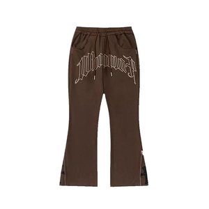 Hot Selling Sweat <b>Trouser</b> Custom Men's Pants <b>Elastic</b> <b>Waist</b> Drawstring Street Style Lightweight Breathable Knitted Sweatpants - Product Image 1