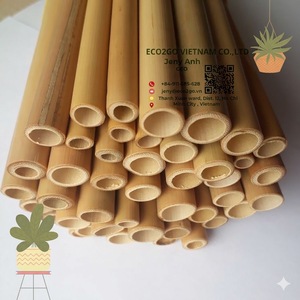 Pailles en bambou écologiques et durables - Pack en vrac pour smoothies et jus, réutilisables, sans PFAS, sans BPA, longueur 200 mm - Product Image 4