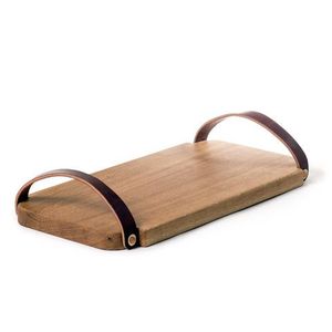 Latest Premium Wooden Snack Serving Tray With Double Bowl Design Natural Kitchen Dining Table Food Serving Tray - Product Image 6