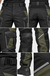 Pantalon de moto pour homme, pantalon textile pour tourisme et aventures, résistant aux abrasions, poches cargo, genoux renforcés, OEM personnalisé - Product Image 5
