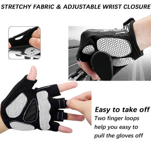 Guantes de Ciclismo de Medio Dedo para Hombre, Microfibra Transpirable, Ligeros, Absorbentes de Humedad, Precio al por Mayor - Product Image 4