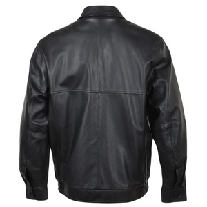 Chaqueta de Béisbol Varsity de Invierno para Hombre, Talla Grande, Estilo Urbano, Cuero Genuino, Tela de Lana, Cuello Alto, Transpirable, de Secado Rápido - Product Image 2