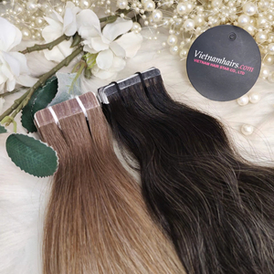Extensions de cheveux vierges bruts vietnamiens 100 % naturels les plus vendues – Qualité supérieure, cuticules intactes, kératine véritable, toutes les couleurs - Product Image 1