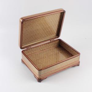 Handmade Custom Pattern Wooden Enamel <b>Storage</b> Box Jewelry Organizer Geometric Design Home Office Decorative Box By UO INDIA - Product Image 3