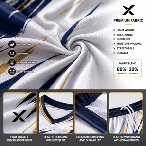 Conjunto de Uniforme de Baloncesto Deportivo Sublimado sin Mangas con Cintura Elástica de Mezcla de Poliéster/Spandex de Secado Rápido y Transpirable - Product Image 4