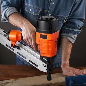 Clavadora neumática de bobina de aire de 80-120 PSI, herramienta de enmarcado neumática de cabeza completa de 21 grados para clavos de 2 y 3 1/2 pulgadas, clavadora de enmarcado neumática de cabeza completa de 21 grados 80 - Product Image 2