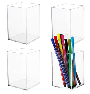 Porte-stylos en acrylique transparent, organiseur de stylos transparent pour bureau, porte-crayons pour le bureau, l'école, porte-stylos promotionnel - Product Image 3