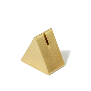 Organizador de Escritorio Moderno y Elegante, Hecho a Mano, con Soporte para Tarjetas de Visita en Latón Dorado, a Precio Mínimo desde India - Product Image 1