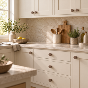 Poignées de meuble réglables en bois massif pour cuisine, hôtel, chambre – Tirants en bois naturel durables - Product Image 6