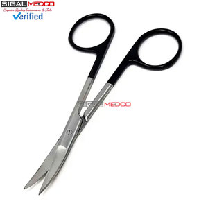 Tijeras Micro Iris de Doble Curvatura TC de Alta Calidad, Rectas y Curvas, de Acero Inoxidable, con Hojas Afiladas, Instrumento Quirúrgico de Precisión - Product Image 5