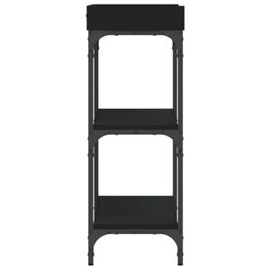 Table console en bois d'ingénierie noir 29,5 po x 11,8 po x 31,5 po - Product Image 5