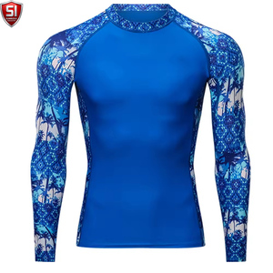 Unisex <b>Long</b> <b>Sleeve</b> <b>Compression</b> <b>Shirt</b> Crew Neck Sublimation Printed Quick Dry Breathable Full <b>Sleeve</b> Sports Body - Product Image 1
