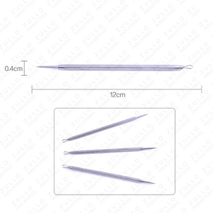Kit d'extraction des points noirs et de l'acné en acier inoxydable, outils professionnels pour l'élimination des comédons et des boutons, pour les soins de beauté - Product Image 6