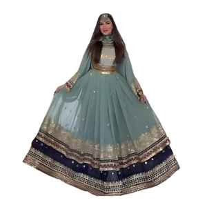 Vestido de Novia Largo de Encaje Estilo A, Hecho a Mano por Mujeres Afganas Kuchi, con Bordado, Manga Larga, Listo para Usar, de Fabricantes Profesionales - Product Image 1