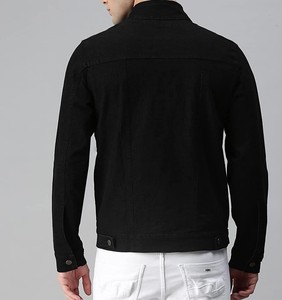 Fashion Men's Regular Fit Washed Full Sleeve Denim Jacket Western Style Jacket Wholesale and Customize - Product Image 4