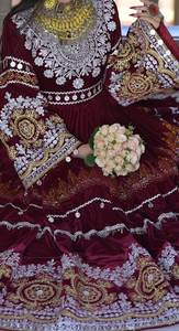 2026 Wholesale Prices Custom Designs Afghan Kuchi <b>Dress</b> Women Maxi Velvet Embroidery Afghani Wedding Party Casual <b>Dresses</b> Adults - Product Image 6