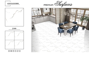 Azulejos de Porcelana de Alta Calidad, Diseño 3D, 600x600mm, Acabado Mate, para Piso y Pared, 8mm de Grosor, para Apartamentos Modernos - Product Image 2