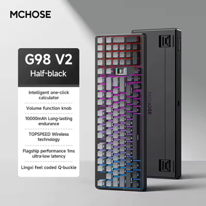 Teclado Mecánico MCHOSE G98 V2/V3 de 98 Teclas con Montaje Gasket, Marco de Aluminio Completo, Interruptores Intercambiables en Caliente, RGB, Cableado, para Juegos y Oficina - Product Image 3