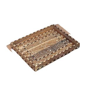 Bandeja de servir con incrustaciones de hueso personalizada para servir frutas, nueva bandeja de MDF, última bandeja de comida para servir comida, el último plato de servir de madera - Product Image 2