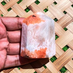 Obelisco de Scolecita Rosa Natural Chakralume, Cristal Pulido, Piedra Curativa, Reiki, Meditación, Energía, Decoración Feng Shui, Venta al por Mayor - Product Image 2