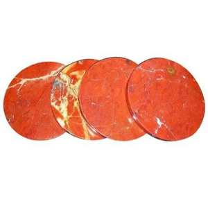 Posavasos de Piedra de Jaspe Rojo Pulido a Mano al por Mayor, Rebanadas de Jade de Gemas Naturales para Artesanía, Reiki y Decoración del Hogar Feng Shui - Product Image 4