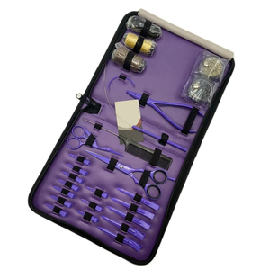 Kit de Herramientas para Extensiones de Cabello de Acero Inoxidable y Plástico de Color Personalizado con Tijeras y Pinzas para Instalación y Remoción - Product Image 6