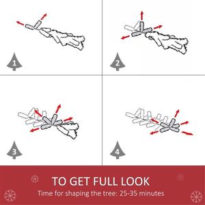 Albero di Natale di 1,8 m, Decorazione Festiva per le Feste con Materiale Resistente - Product Image 2