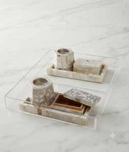 Juego de Quemadores de Incienso de Nácar, Portavelas Lacados, Decorativos, Ecológicos, para Decoración del Hogar - Product Image 1