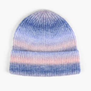 Bonnet en acrylique uni et tendance pour femme, style hip-hop sport, coupe ample, tie-dye, idéal pour l'hiver, vente en gros - Product Image 6
